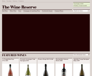 thewinereserve.co.uk: The Wine Reserve - Shop online for high quality wine at unbeatable prices
The Wine Reserve offers high quality wine at unbeatable prices, available to purchase by the bottle and by the case.