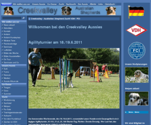 creekvalley.de: Creekvalley - Australian Shepherd Zucht VDH / FCI
Australian Shepherd - Kontrollierte Zucht unter VDH / FCI