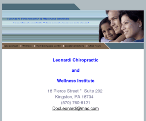 docleonardi.com: Doc Leonardi
Chiropractor, Kingston, Northeast PA, Pioneers, Eagles, Coal City Rollers, Chiropractic, Pain Relief, Fibromyalgia, Doctor, Back Pain, Neck Pain, Car Accident, Injury