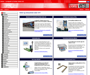 lfvekter.no: Vekter - Landgraff & Flintab Vekter AS
Norges ledende leverandør av vekter og vekt systemer. Landsdekkende salg og service av vekter og vekt systemer. Produsent og agentur for Scaleit, Sartorius, Flintab, Flintec, Tamtron, S-E-G, Ishida og UWE.