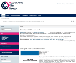 osservatorio-oci.org: OCI - Osservatorio sulle crisi d'impresa
OCI - Osservatorio sulle crisi d'impresa