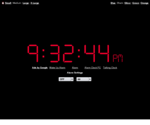 relojalarma.com: Online Alarm Clock
Online Alarm Clock - Free internet alarm clock displaying your computer time.