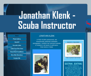 scuba-instr.com: JONATHAN KLENK  -            SCUBA INSTRUCTOR
Scuba Instructor