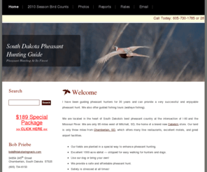 dakotaringneck.com: South Dakota Pheasant Hunting Guide
World-renowned pheasant hunting in South Dakota at an unbeatable price of $150 per day.