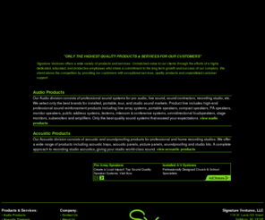 signatureventures.com: Signature Ventures, LLC
Signature Ventures offers a wide variety of products and services. We provide our customers with exceptional services, quality products and unparalleled customer support.