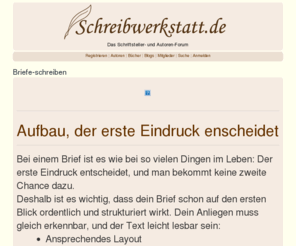 briefe-schreiben.de: Links
Hier erhalten Sie Infos zum Thema Briefe-schreiben. Dies ist eine Info-Webiste von Schreibwerkstatt.de!