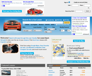 truckleasedepot.com: Car Lease | Lease swap | Take over lease
Car Lease Depot - Get paid to take over the car of your dreams! Find short-term leases with long-term prices and more.Here you will get support for leasing or listing cars because we are specializing in car lease transfer, lease assumption, and car lease takeover.
