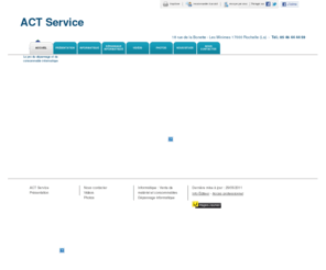 act-service17.com: Informatique - ACT Service SARL à Rochelle (La)
ACT Service SARL - Informatique situé à Rochelle (La) vous accueille sur son site à Rochelle (La)