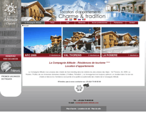 altitudeneige.com: Chalet Altitude  - Arc 2000 - Val Thorens - La Rosière   Location d'appartements dans les Alpes
Chalet Altitude