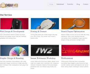 embahweb.com: Embahweb - Website Developer Indonesia
Embahweb adalah tim yang berpengalaman dibidang design grafis, programer, project managers, copywriters and marketers