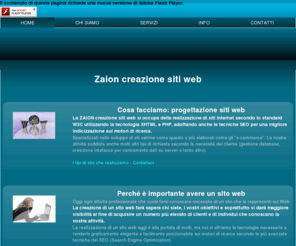 zaionwebdesign.eu: Zaion creazione siti web - realizzazione, progettazione sviluppo siti web istituzionali, dinamici, ecommerce, realizzazione e creazione siti web Livorno, realizzazione siti web Livorno
Zaion creazione siti web Livorno: realizzazione e progettazione siti web a basso costo istituzionali, con Cms, dinamici e e-commerce a Livorno, Pisa, Firenze, Pistoia, Prato, Siena, Grosseto, Lucca, Toscana, Massa, Carrara. Per imprese e privati.