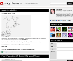 craigphares.com: craig phares design
Craig Phares shares his thoughts and experience with interactive design and the state of the internet.