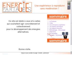 energiespartagees.org: Énergies Partagées
SCIC Énergies Partagées, installation et exploitation d'une unité de production photovoltaïque