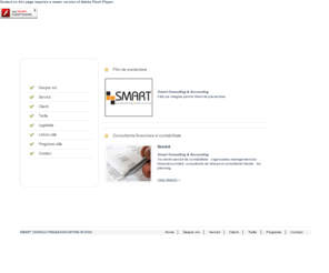 smartacc.ro: SMART Accounting & Consulting
SMART Accounting & Consulting ofera o gama larga de servicii de specialitate, sub forma unor pachete flexibile, care se adapteaza diferitelor nevoi si profile profesionale, conferind posibilitatea alegerii palnului tarifar corespunzator nevoilor de moment sau adaptabil perspectivelor de dezvolatare ale societatii dvs. 