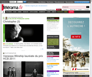 telerama.fr: En ce moment sur Télérama Radio
Avec telerama.fr, retrouvez l'actualité culturelle en continu et toutes les critiques cinéma, télévision, programme télé, livres, musique, arts et scènes.