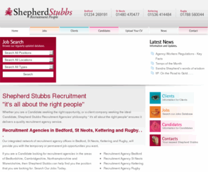 shepherd-stubbs.co.uk: Recruitment Agencies Bedford, Jobs in Bedfordshire, Recruitment Agency Kettering, Rugby, St Neots
Shepherd Stubbs recruitment agency in Bedford, Bedfordshire. Employment, Recruitment Agencies and Jobs in Rugby, Kettering  Northampton and St Neots. Permanent and Temporary work in all industries.