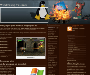 windowsxpvslinux.com: Windows xp vs linux
Comparativas de los sistemas operativos mas usados, aplicaciones y configuracion