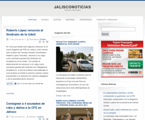 jalisconoticias.com: Jalisco Noticias.- Noticias de Jalisco, Guadalajara, Zapopan,Cd Guzmán y todo el Estado.
Jalisco Noticias .- Noticias de Guadalajara, Zapopan, y todo Jalisco