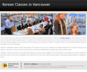 korean-vancouver.com: Korean Classes in Vancouver
Study Korean in Vancouver at IH Modern Languages.