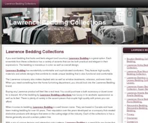 lawrencebedding.net: Lawrence Bedding Collections. Lawrence Collection. Lawrence Bedding.
Lawrence Bedding Collections. Find The Right Lawrence Bedding Collection To Fit Your Bedroom. Lawrence Bedding Collections and Ensembles.