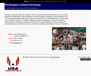 wce.org: Washington Cultural Exchange
Washington Cultural Exchange