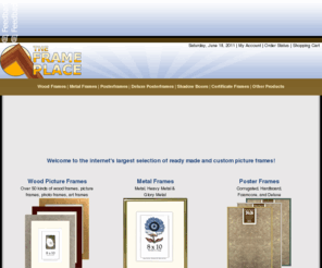 frameplace.com: FramePlace.com - picture frames, ready made picture frames, custom picture frames, wood picture frames, metal picture frames, poster frames, shadow frames
Find the largest selection of ready made and custom picture frames FramePlace.com