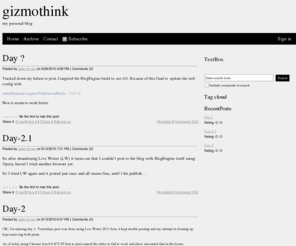 gizmothink.info: gizmothink | my personal blog
my personal blog