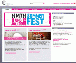 hmt-hannover.de: Hochschule für Musik und Theater Hannover: Startseite
