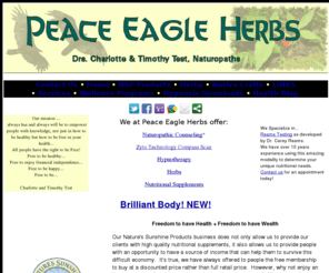 peaceeagleherbs.com: Peace Eagle Herbs and Naturopathic Wellness Services
Medicinal Herbs, Naturopathic consultations, Hypnotherapy