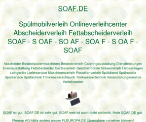 soaf.de: soaf, Spülmobilverleih Onlineverleihcenter Abscheiderverleih Fettabscheiderverleih, ditib, ditip muellerndk
soaf, Elisabeth Müller, AOK Bundesverband, Fleurop AG, Fraunhofer Institut, DITIB, DITIP, muellerndk