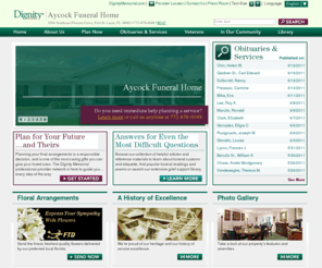 aycockportstlucie.com: Home - Aycock Funeral Home
The Dignity Memorial™ network of more than 1,600 funeral, cremation and cemetery service providers is North America’s most trusted resource for funeral, cremation and memorialization services.