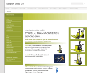 stapler-shop24.de: stapeln, transportieren, befördern...
Ihr Partner für Gabelstapler - Der Service ist der Unterschied