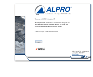 alpro-professional.com: - ALPRO - Shoes for Job and Leisure Time______Creative Design  Professional Function______
ALPRO - Shoes for Job and Leisure Time______Creative Design  Professional Function