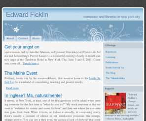 edwardficklin.com: Edward Ficklin | composer and librettist in new york city
description