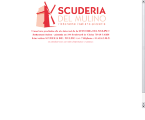 lascuderiadelmulino.com: Restaurant italien - pizzeria SCUDERIA DEL MULINO : ouverture prochaine du site internet
SCUDERIA DEL MULINO