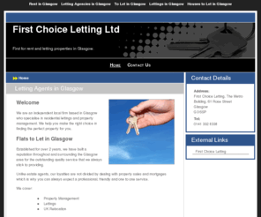 letting-agent-glasgow.com: Letting in Glasgow : First Choice Letting Ltd
Looking for letting agencies in Glasgow? Call us here at First Choice Letting Ltd today.