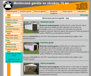 montovanegaraze.cz: Montované plechové garáže se zárukou 10 let
Montované garáže ze systému Trapex, jednoduché garáže i dvojgaráže, Ceníky včetně dopravy po celé ČR