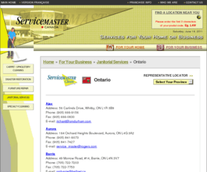 smdurham.com: ServiceMaster   » Ontario
English