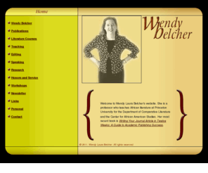 wendybelcher.com: Wendy Belcher's Home Page
Wendy Belcher', professor, editor, and author of book for graduate students and junior faculty on how to write journal essays for publication.