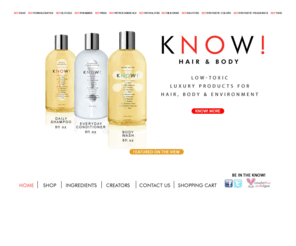 knowhairandbody.com: Welcome to Know Hair & Body
KNOW! sells shampoo, conditioner and other related products.