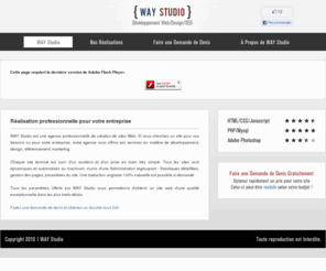 way-studio.net: Développement Web, Design, SEO | WAY-Studio
WAY-Studio est une agence professionnelle de création de sites Web qui vous offrira ses services en matière de développement, design, référencement et marketing.