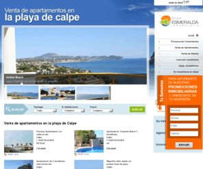 grupoesmeralda.com: Inmobiliaria Grupo Esmeralda. Venta de apartamentos en Playas de Calpe
Grupo Esmeralda. Venta de chalets y apartamentos en las playas del Mediterraneo. Inversion segura en Costa Blanca, precios unicos garantizados