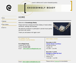 opportech.com: Exceedingly Beady Home Page
custom and hand crafted beaded jewelry