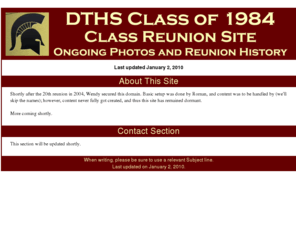 dths84reunion.com: DTHS Class of 1984 Reunion
DTHS Class of 1984 Reunion photos and history.