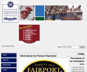 fairportmerchants.com: Fairport-Perinton Merchants Association - Home
The Fairport Perinton Merchants Association represents merchants of Fairport, NY and the surrounding town of Perinton.