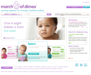 marchofdimes.com: Pregnancy, Baby, Prematurity, Birth Defects | March of Dimes
Information and answers about pregnancy, your baby, folic acid, prematurity, genetic disorders, birth defects and much more.