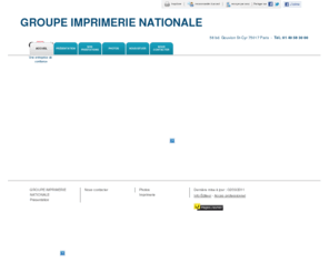 imprimerienationale.net: Imprimerie - GROUPE IMPRIMERIE NATIONALE à Paris
GROUPE IMPRIMERIE NATIONALE - Imprimerie situé à Paris vous accueille sur son site à Paris