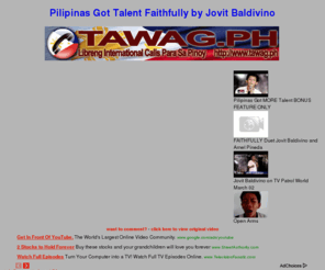 jovitbaldivino.com: Pilipinas Got Talent Faithfully by Jovit Baldivino 16-year old boy Journey American Idol Britain's
Jovit Baldivino sing Faithfully on Pilipinas Got Talent