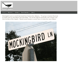 mockingbirdln.com: Home - Mockingbird Lane
A great band for private parties and weddings near Guntersville, Alabama