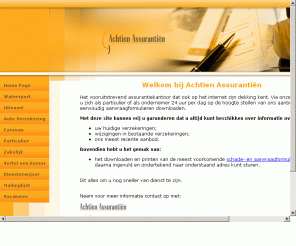 achtien.nl: Welkom op de website van Achtien Assurantiën
Welkom op de website van Achtien Assurantiën.